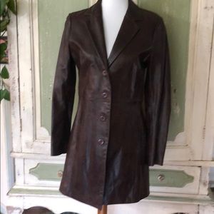 For Joseph size medium long leather coat